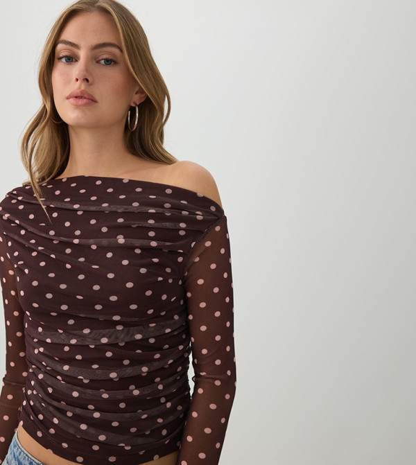 اردين  توبات قصيرة - بني  Cropped Tops