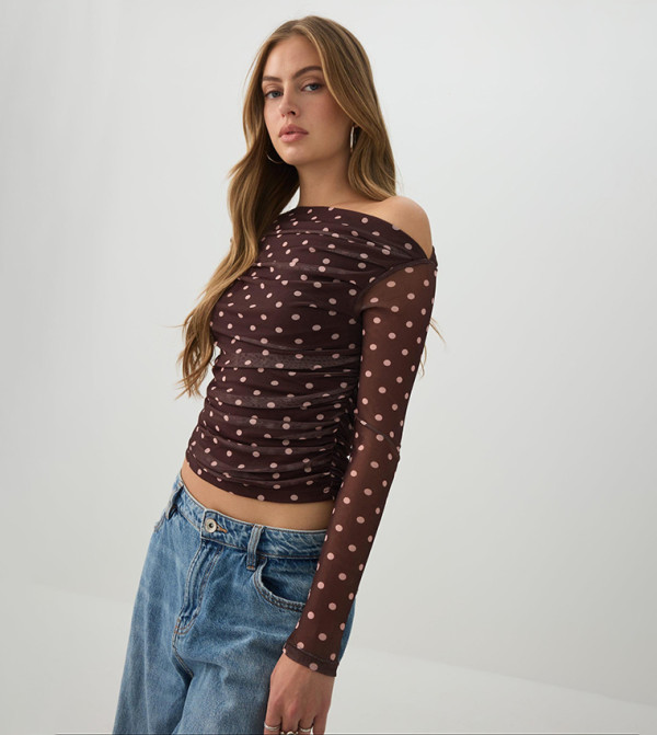 اردين  توبات قصيرة - بني  Cropped Tops