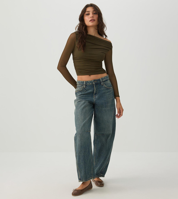 اردين توبات قصيرة - زيتي Cropped Tops