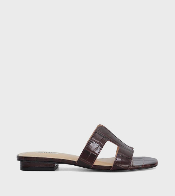 Dune London  pre-dune-london-launch - Burgundy Flat Sandals