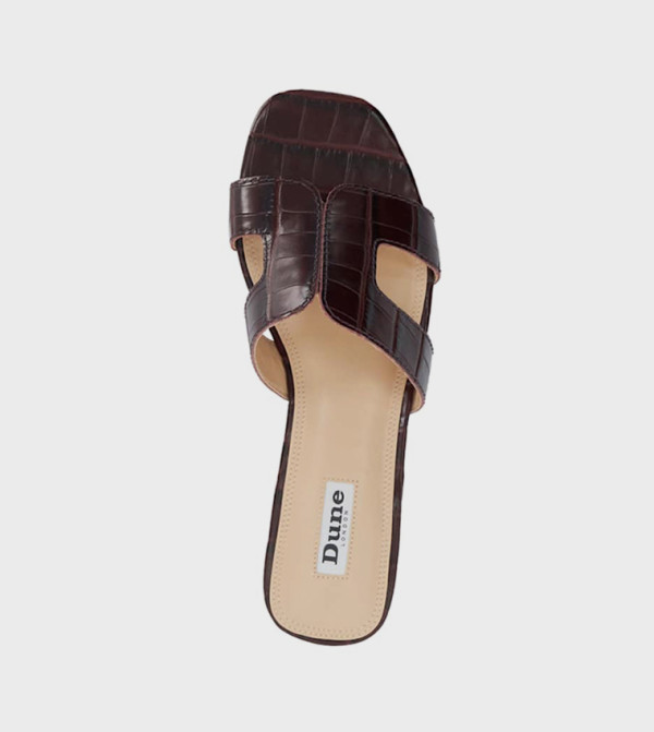 Dune London  pre-dune-london-launch - Burgundy Flat Sandals