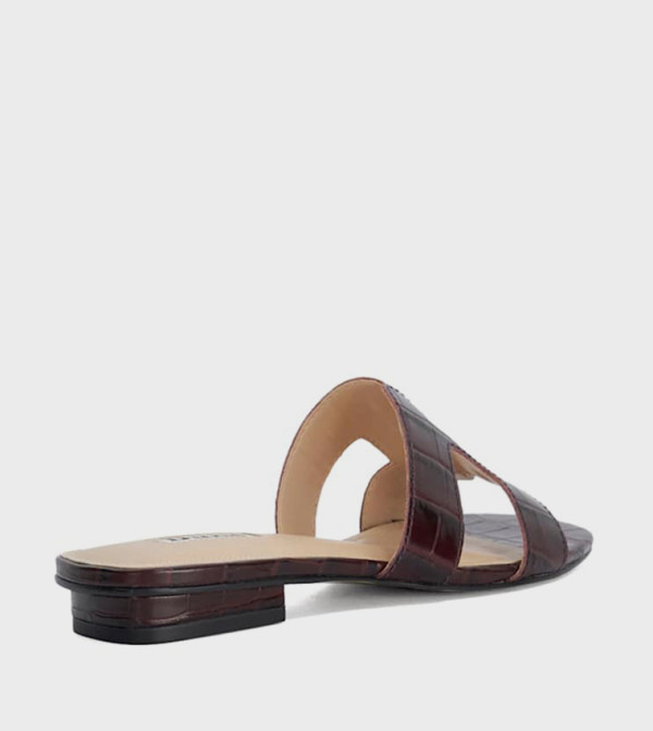 Dune London  pre-dune-london-launch - Burgundy Flat Sandals