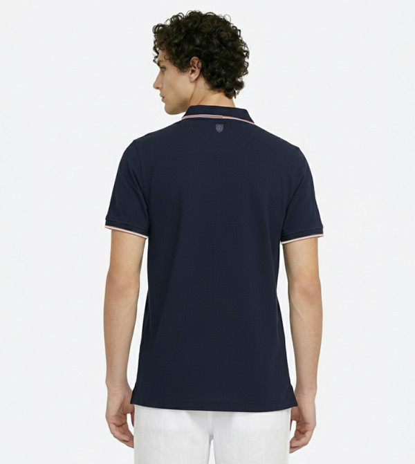 Beverly Hills Polo Club  T-Shirts - NAVY BLUE Polo T-shirts