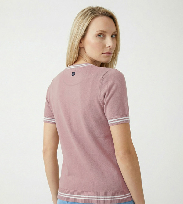 Beverly Hills Polo Club  Sweaters - Taupe Round Neck Sweaters