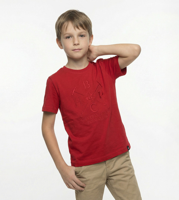 Beverly Hills Polo Club  T-Shirts - Red T-shirts