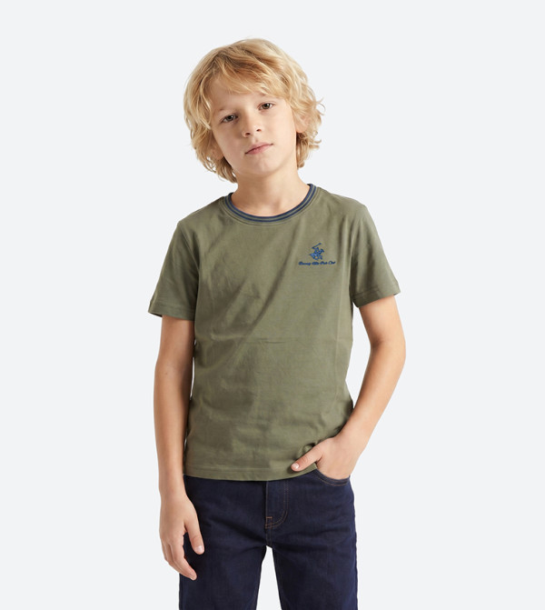 Beverly Hills Polo Club  Topwear - Green T-Shirts