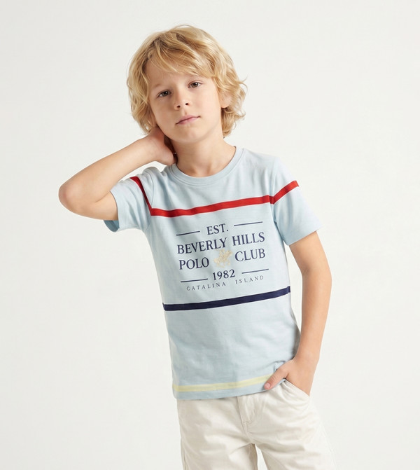 Beverly Hills Polo Club  colorpop-k - Blue T-Shirts