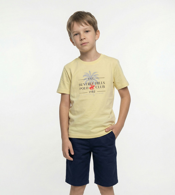 Beverly Hills Polo Club  colorpop-k - Yellow T-shirts