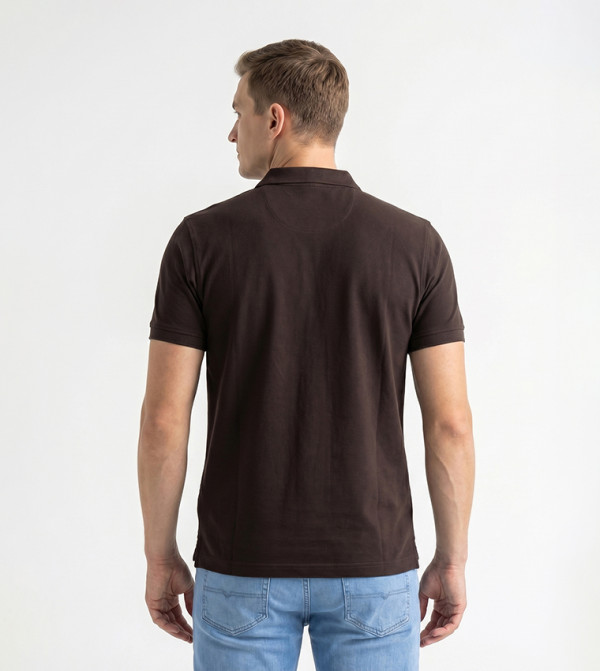 Beverly Hills Polo Club Beverly Hills Polo Club - Dark Brown Polo T-shirts