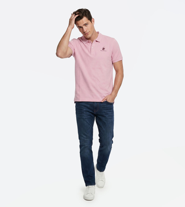 Beverly Hills Polo Club  Clothing - Pink Polo T-shirts
