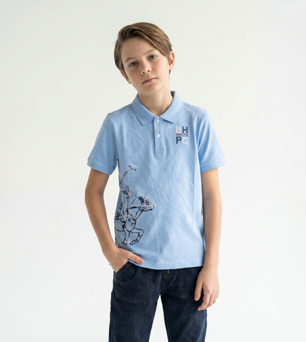 Beverly Hills Polo Club  T-Shirts - Blue T-Shirts