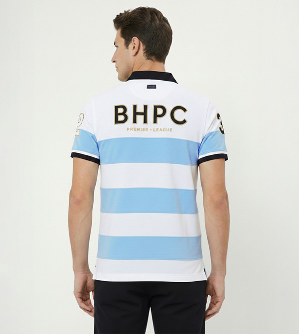 Beverly Hills Polo Club  preppy-smart-casual - White Polo T-shirts