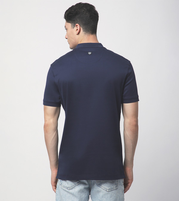 Beverly Hills Polo Club  Polo T-Shirts - Navy Polo T-shirts