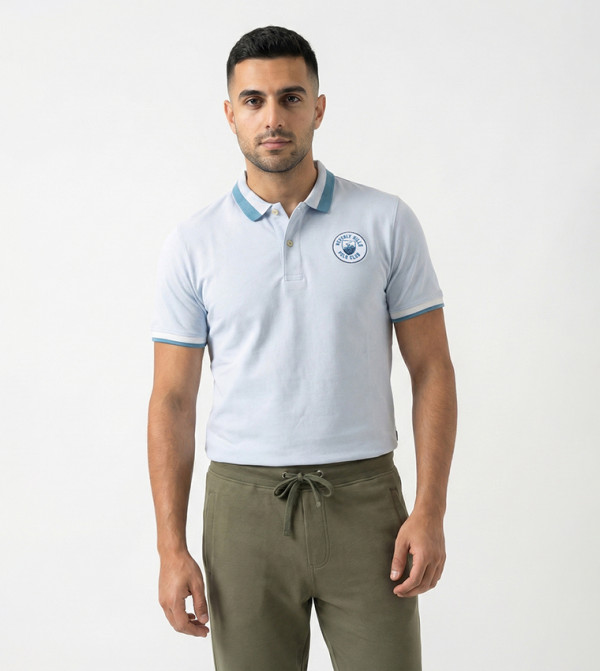 Beverly Hills Polo Club  Clothing - Grey Polo T-shirts