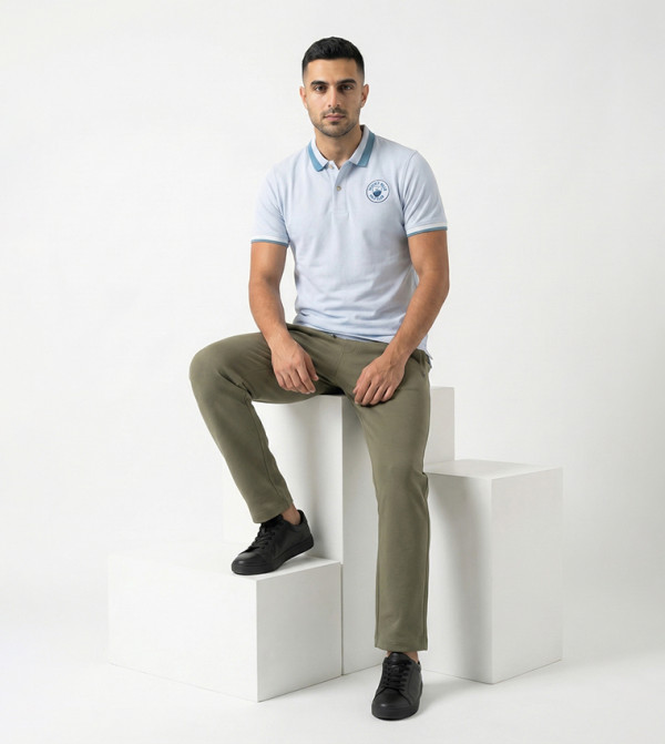 Beverly Hills Polo Club  Clothing - Grey Polo T-shirts
