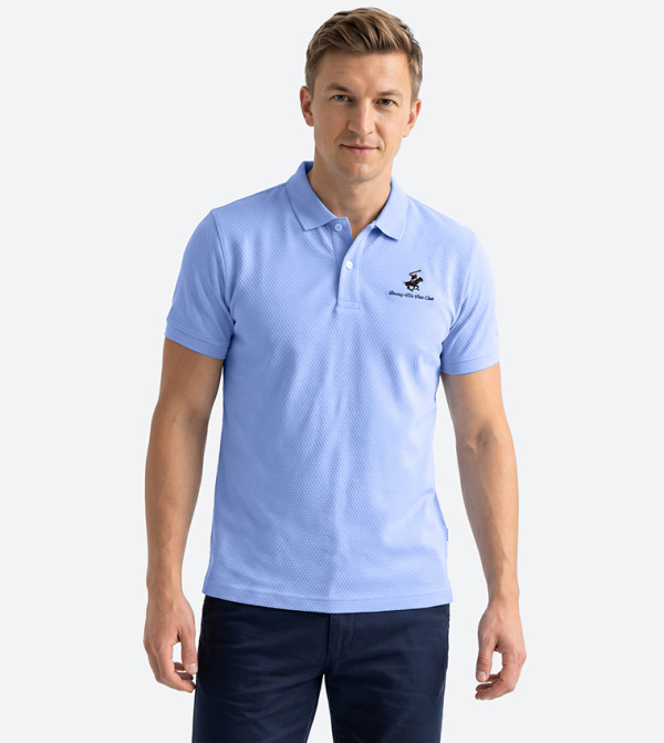 Beverly Hills Polo Club  Clothing - Blue Polo T-shirts
