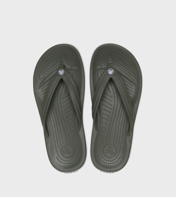 Crocs  Flip flops and Slides - Olive Flip-Flops