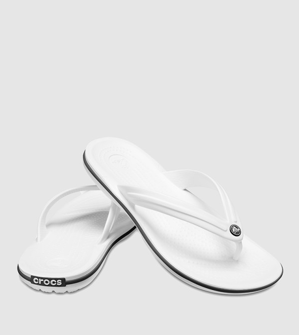 Crocs  Slides - White Flip-Flops