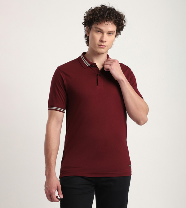 بيفرلي هيلز بولو كلوب ملابس - أحمر قمصان بولو