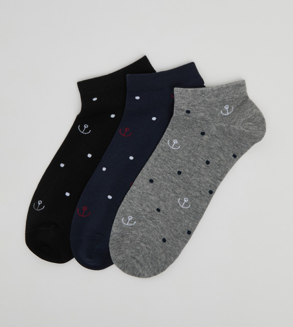 R&B  Socks - Multi Ankle Length Socks