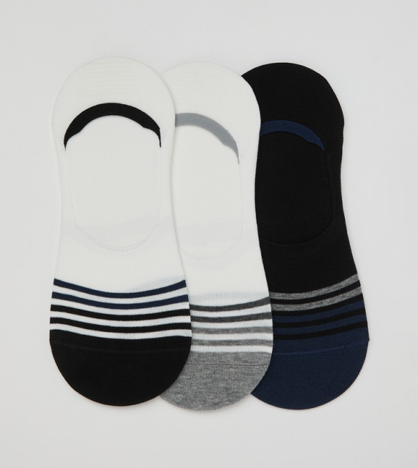 R&B  No show Socks - Multi No Show Socks