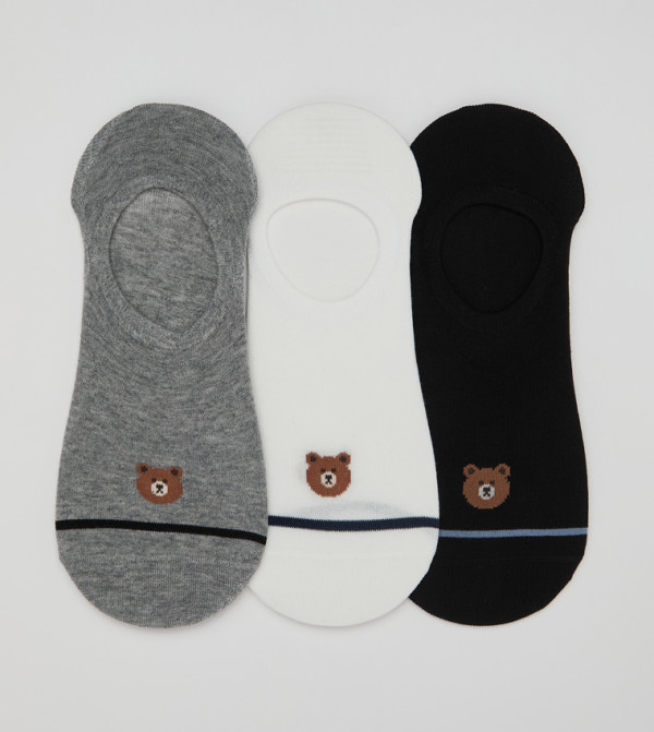 R&B  No show Socks - Multi No Show Socks