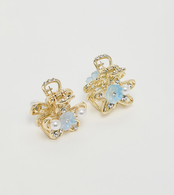 R&B  Hair Clips - Gold Hair Clips