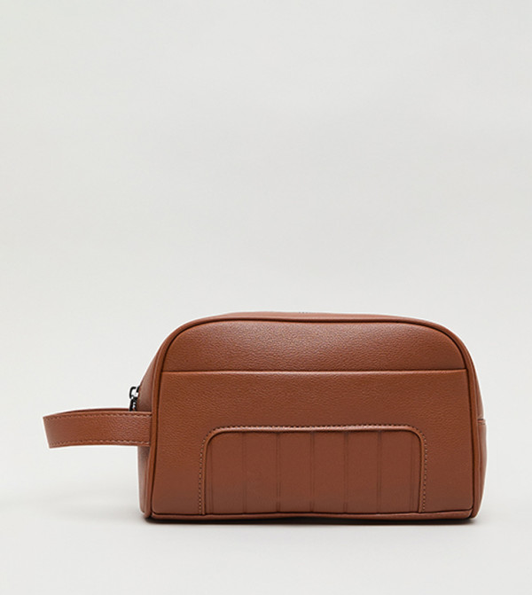 R&B Travel Bags - Brown Toiletry bags
