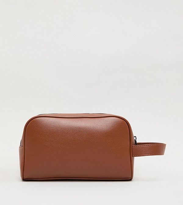 R&B Travel Bags - Brown Toiletry bags