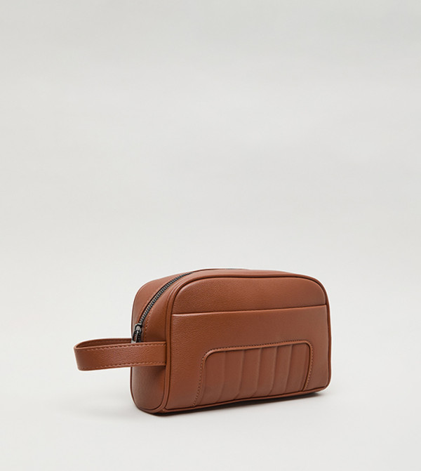 R&B Travel Bags - Brown Toiletry bags