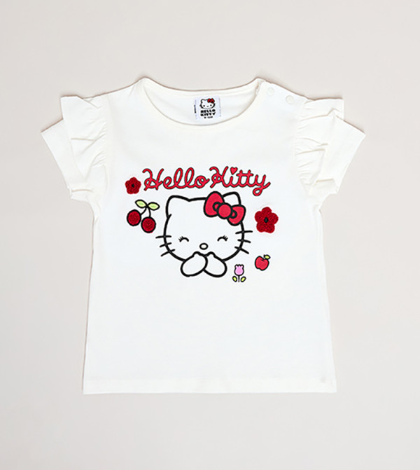 R&B  hello kitty - Ivory T-shirts & Bottoms