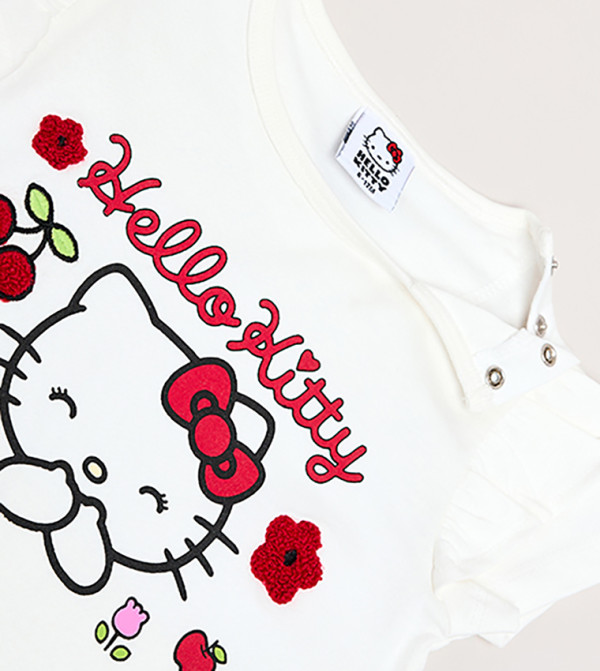 R&B  hello kitty - Ivory T-shirts & Bottoms