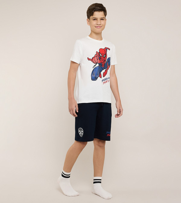 R&B  spiderman - Ivory Clothing Sets