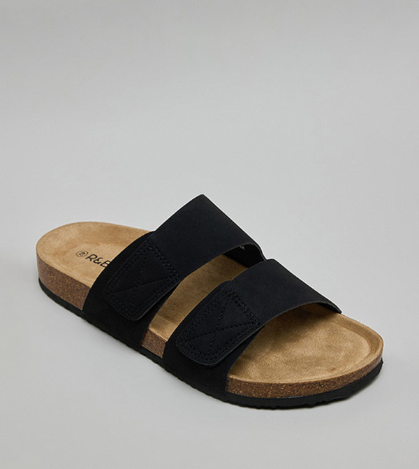 R&B R&B - Black Casual Sandals