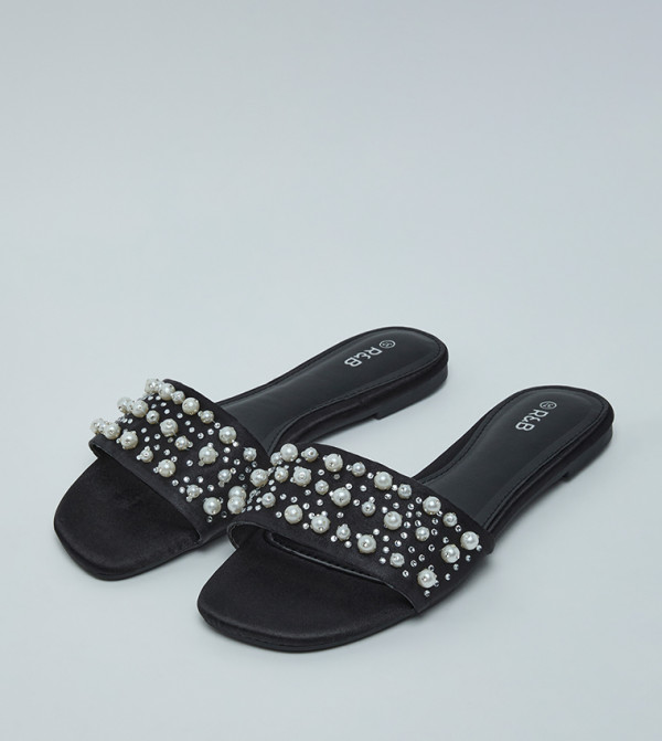 أر آند بي أر آند بي - أسود Flat Sandals