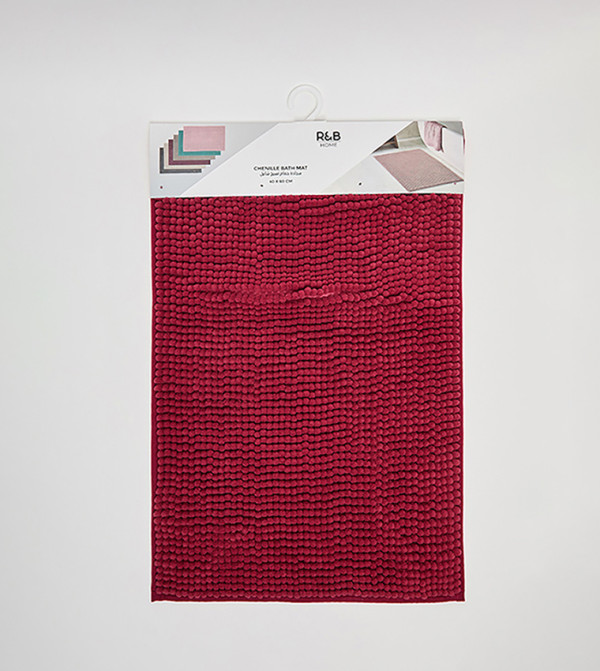 R&B Bathmats & Curtains - Maroon Ballerina