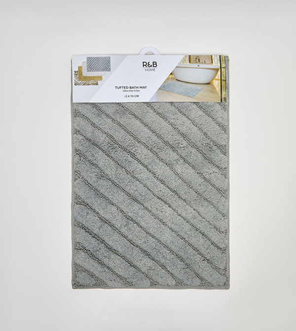 R&B  Bathmats & Curtains - Grey Ballerina