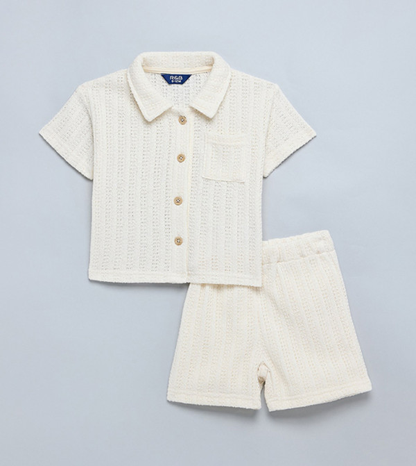 R&B  shorts-sets-and-co-ords - Ivory clothing sets