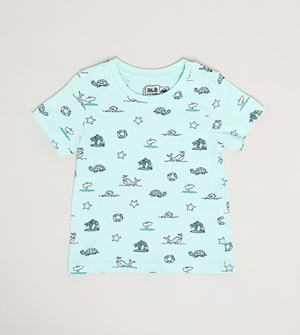 أر آند بي  nautical-sharks-sea-life - متعدد T-shirts