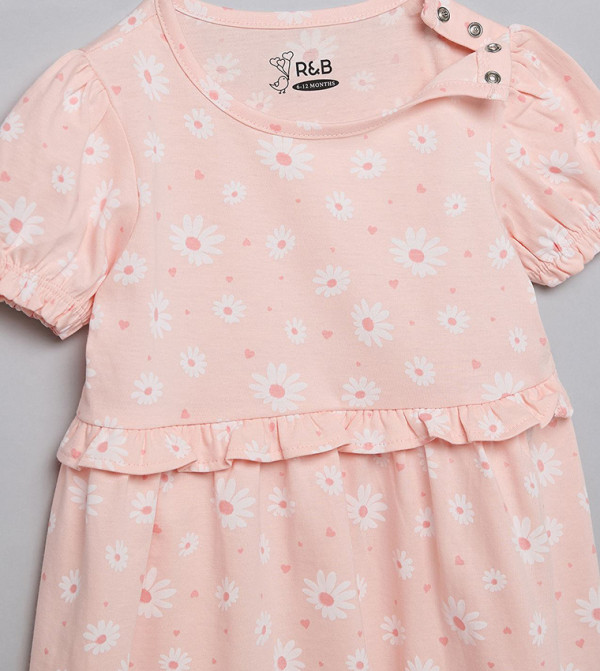 أر آند بي - وردي فستان كاجوال