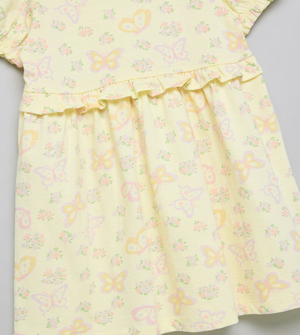 أر آند بي  girls-craft-pretty-summer - أصفر فستان كاجوال 