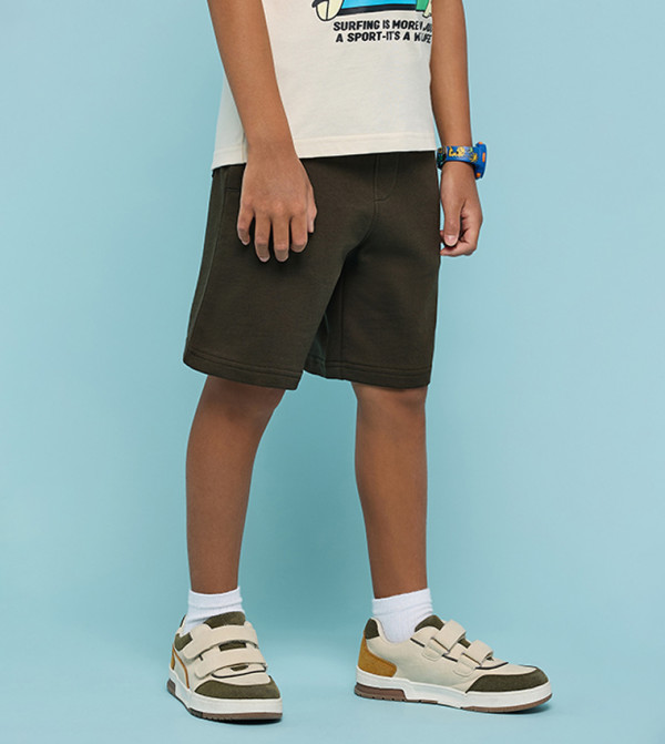 R&B  Bottomwear - Green Shorts