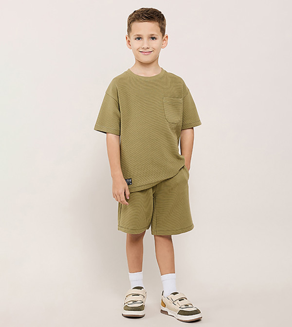 R&B cool-kid-uniforms-k - Olive clothing sets