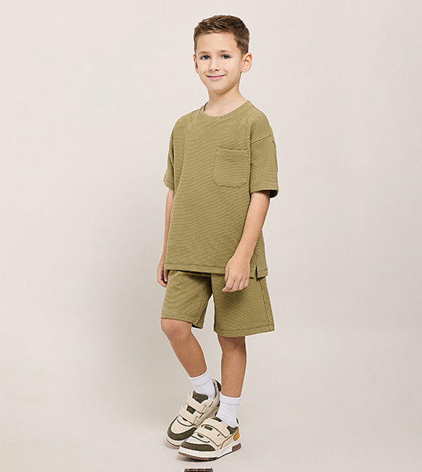 R&B cool-kid-uniforms-k - Olive clothing sets