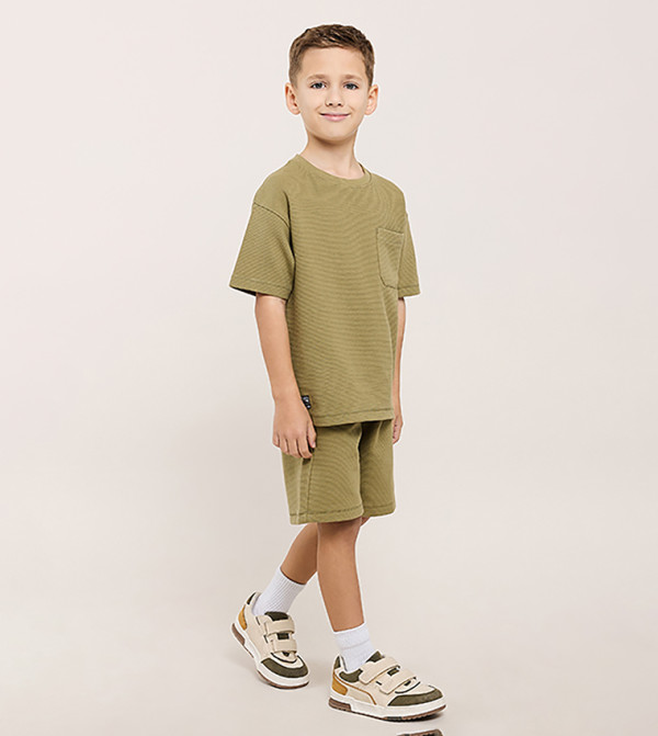 R&B cool-kid-uniforms-k - Olive clothing sets
