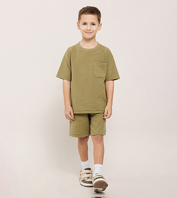 R&B cool-kid-uniforms-k - Olive clothing sets