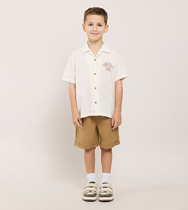 أر آند بي cool-kid-uniforms-k - عاجي قمصان و بناطيل