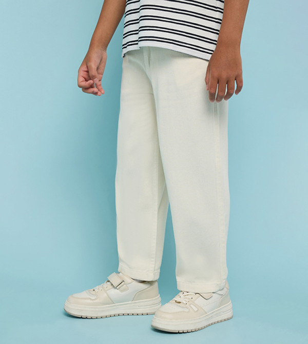 R&B  Trousers & Pants - Beige Trousers & Pants