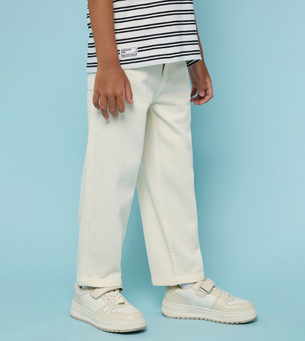 R&B  Trousers & Pants - Beige Trousers & Pants