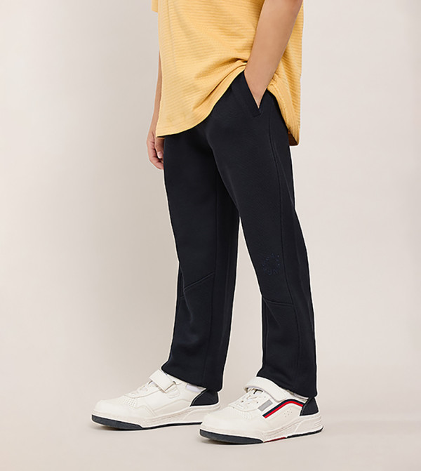 R&B  Bottomwear - Navy Trousers & Pants